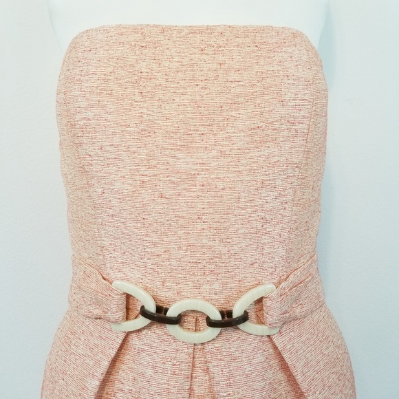 Antonio Melani Peach Knit Strapless Dress Size 2 - Picture 3 of 5